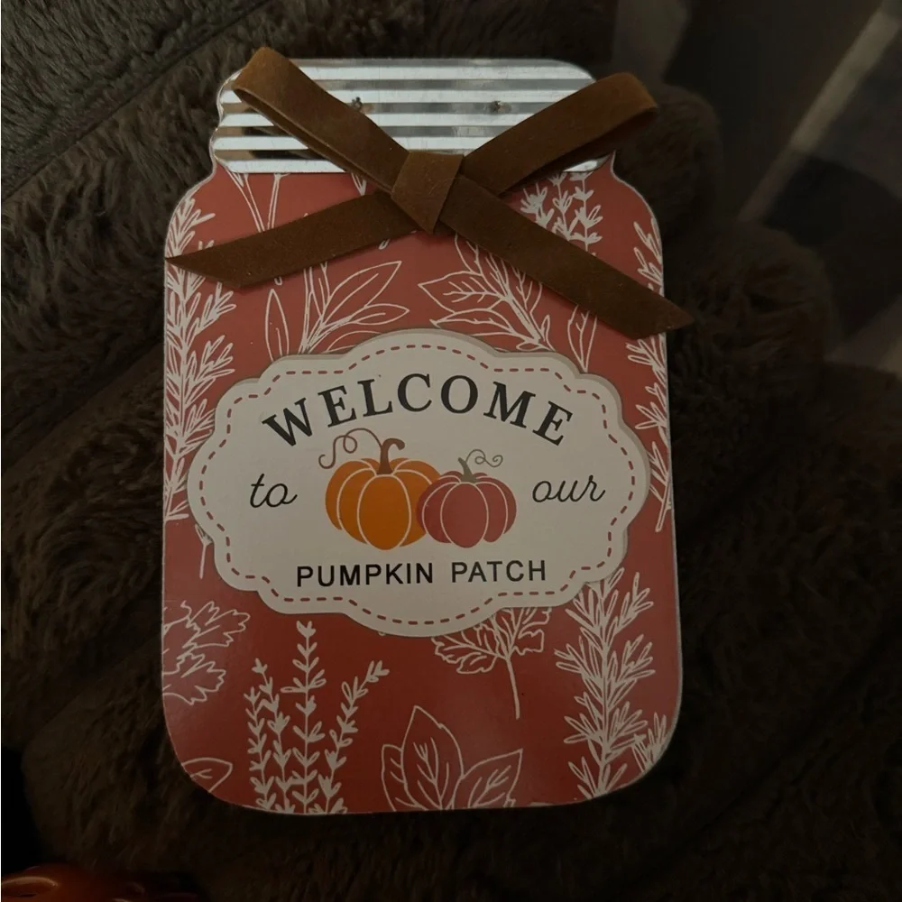Welcome to Our Pumpkin Patch Sign